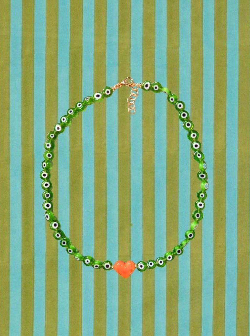 Green Evil Eye Necklace