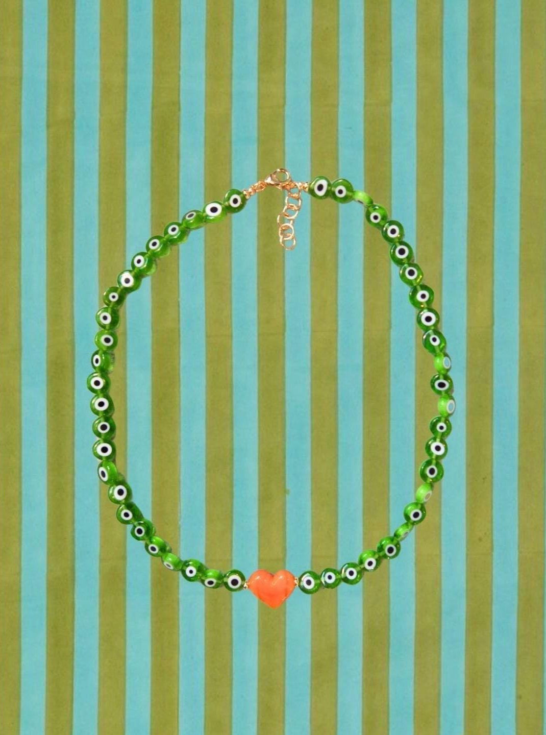 Green Evil Eye Necklace