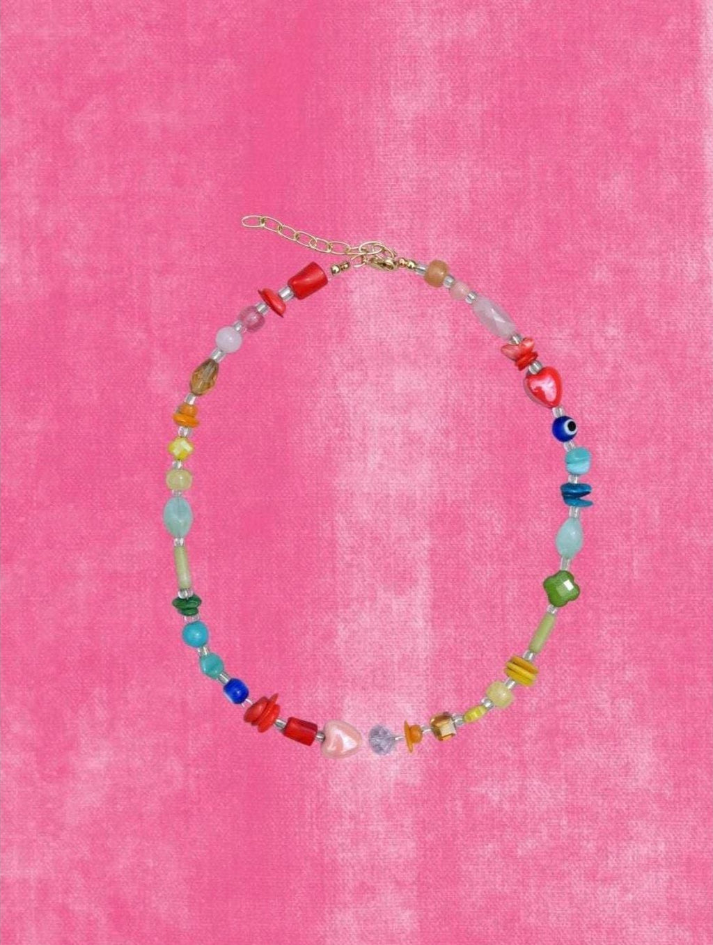 Prismatic Mixed Bead Necklace